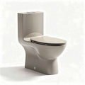 Hangtoilet met geïntegreerde achterwand in lichtgrijs 70 x 38 x 80cm